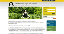 Desktop Screenshot of easttowestyoga.com